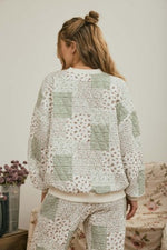 Multi-floral Patchwork Top