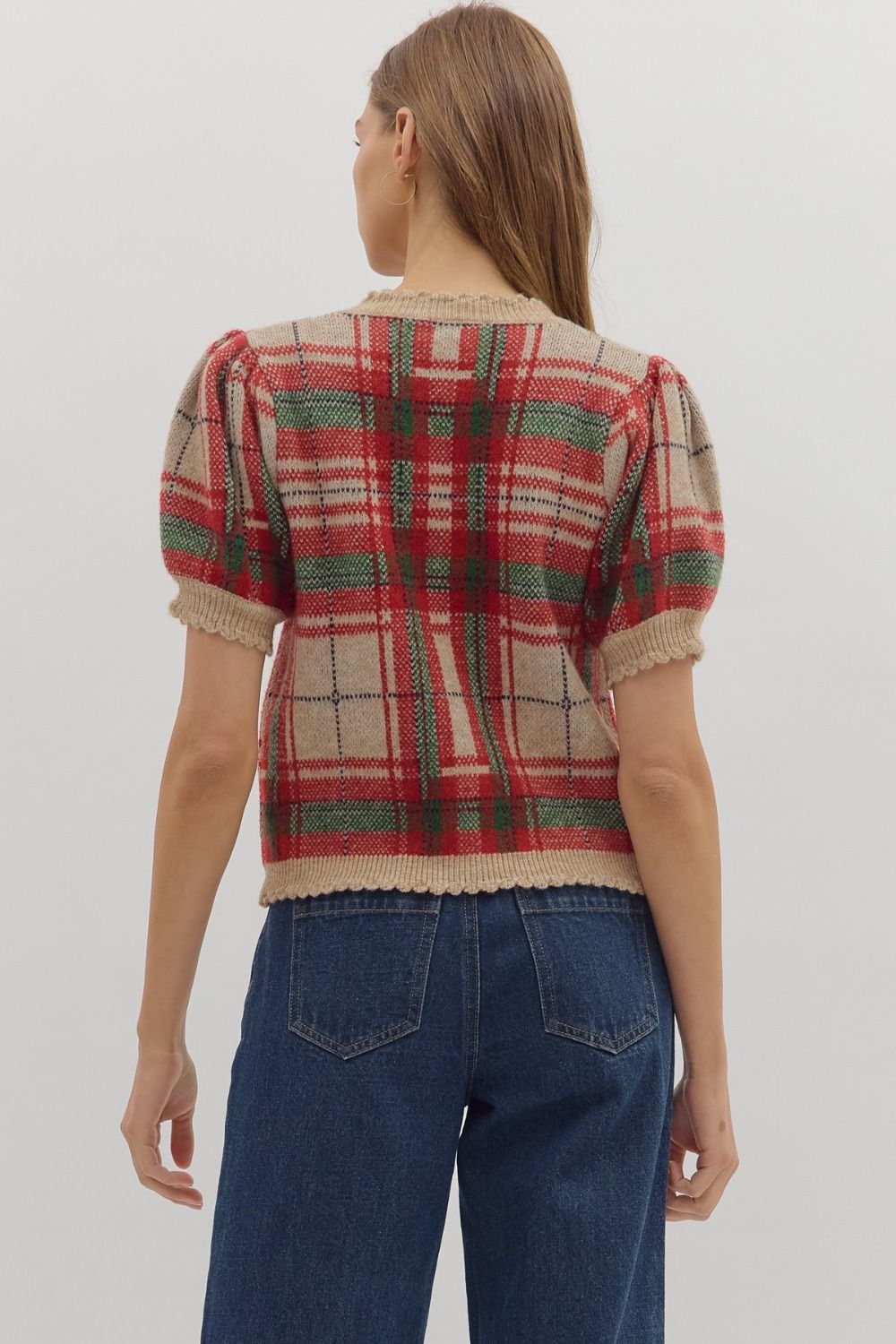 Christmas Plaid Sweater