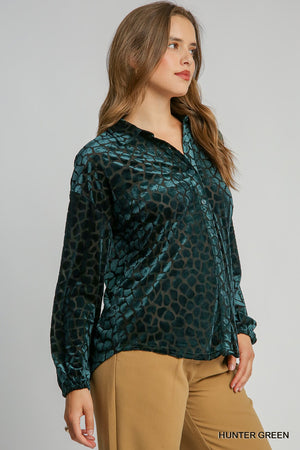 Burnout Velvet Top