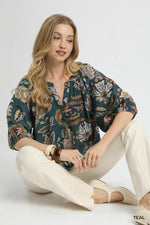 Boho Paisley Blouse