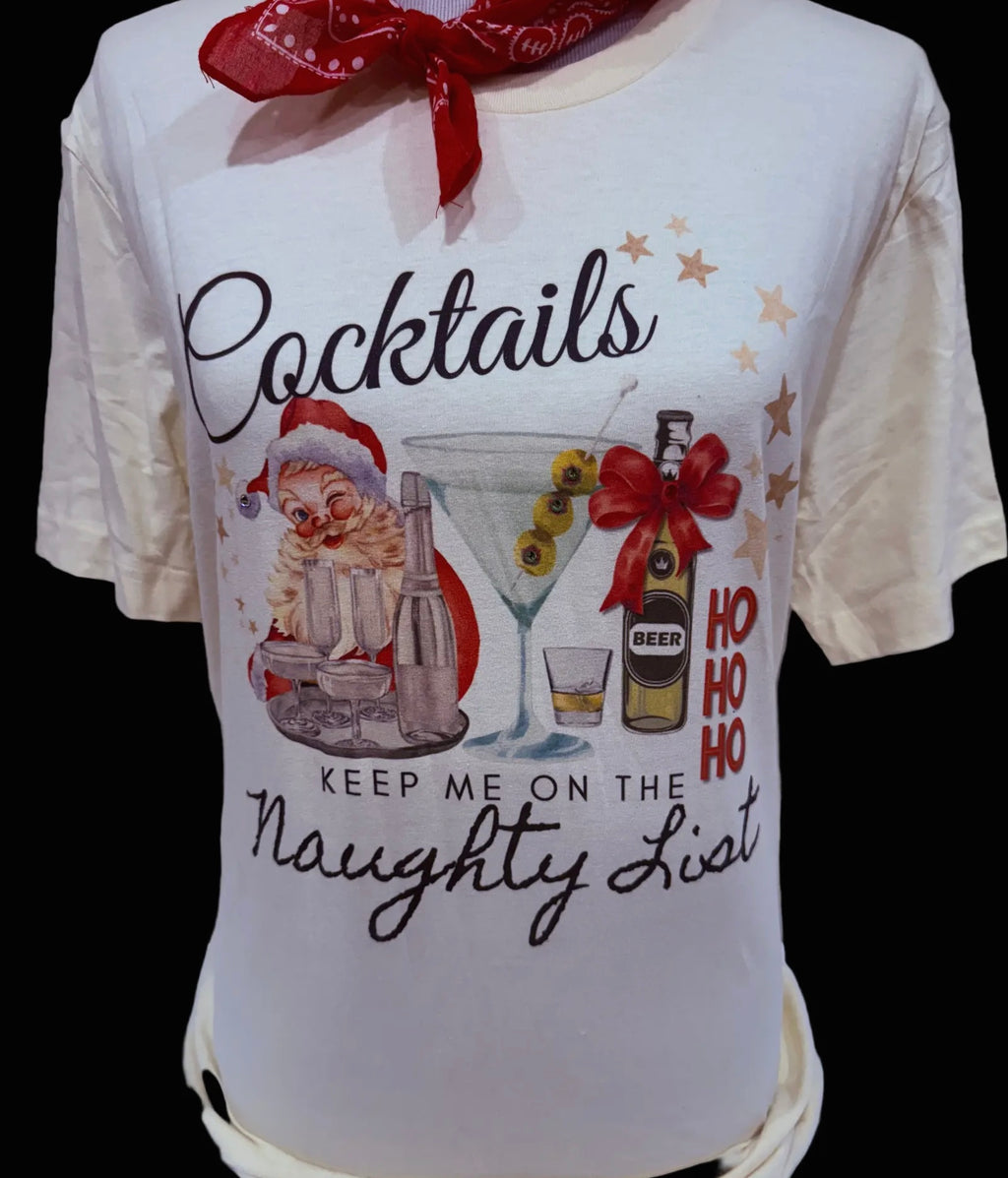 Christmas Cocktails Tee
