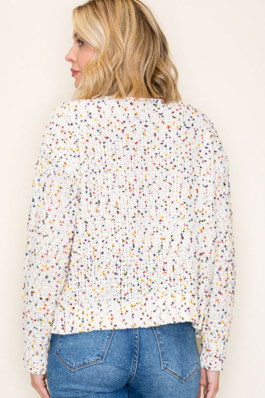 Popcorn Pullover Sweater