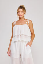 Textured Pleat Top