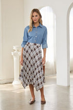 Plaid Handkerchief Skirt