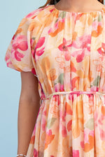 Floral Chiffon Midi