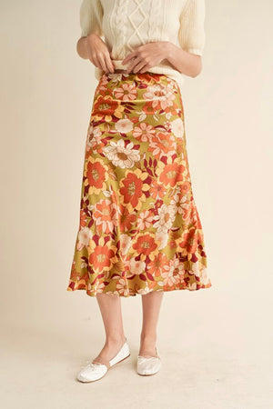 Floral Scene Skirt