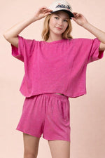 Dual Texture Shorts Set