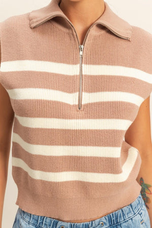 1/2 Zip Sweater Vest