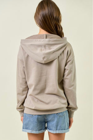 Half Zip Hoodie Sweatshirt