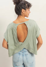 Darla Open Back Tee