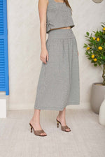 Plaid Midi Skirt
