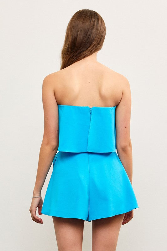 Ruffle Wrap Romper