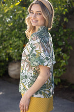 Smocked Lace Top