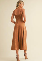 Suede Midi Dress