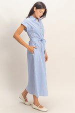 Poplin Midi Shirt Dress