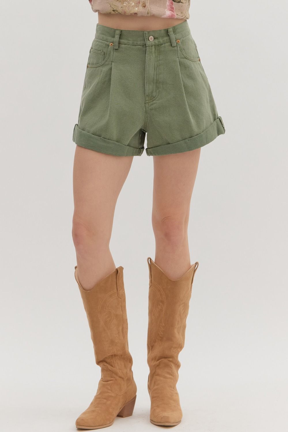 Roll-Up Hem Shorts