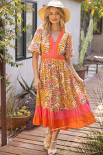 Palm Midi Dress