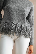 Fringe Trimmed Sweater