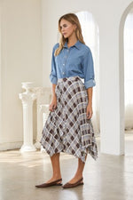 Plaid Handkerchief Skirt