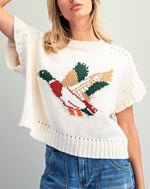 Short Sleeve Duck Sweater