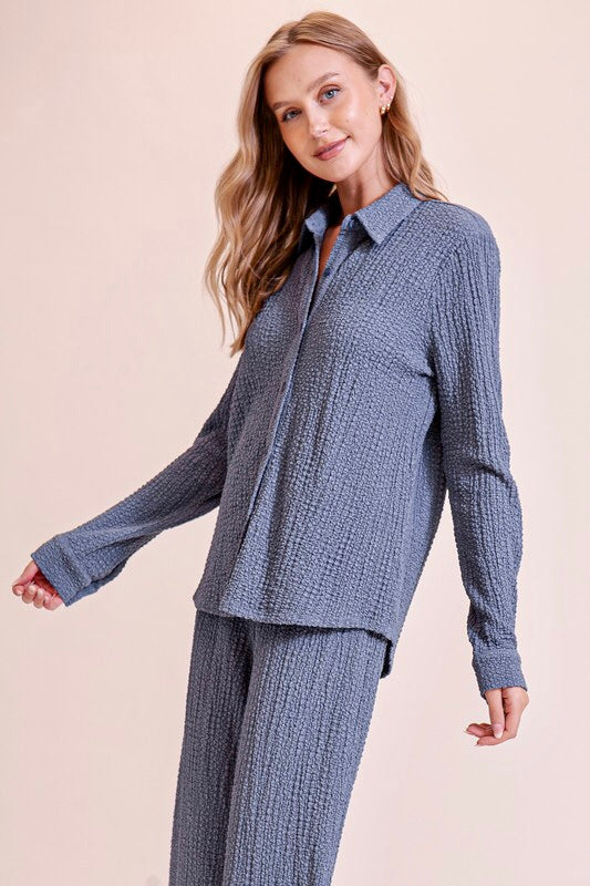 Pebbled Blouse