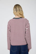 Stripe Boxy Knit Top