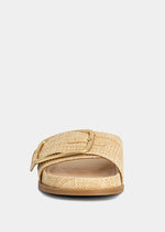 Delphine Raffia Slide