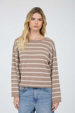 Striped Textured Pullover