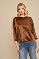 Satin Cropped Blouse