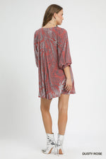 Velvet Burnout Dress