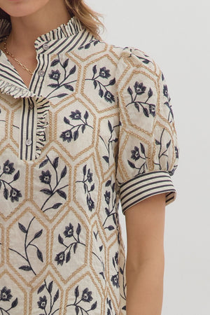 Floral Embroidered Blouse