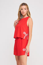 Bowed Linen Tank