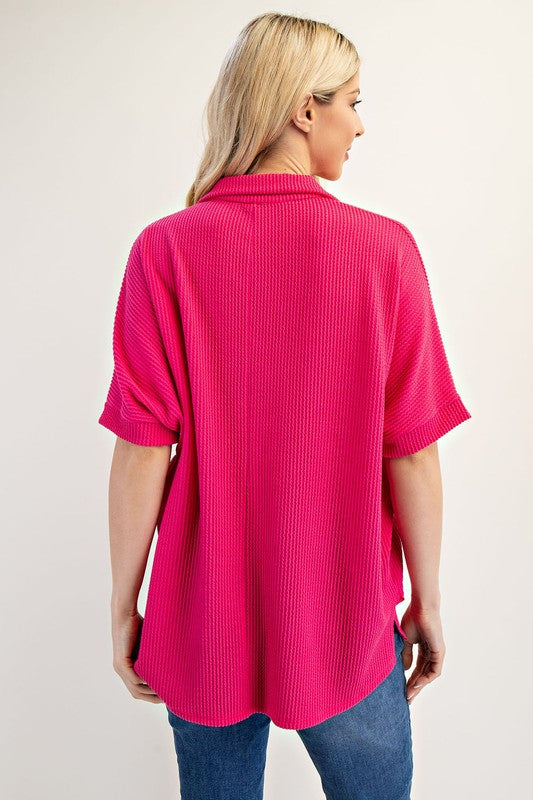 Fuchsia Flair Top