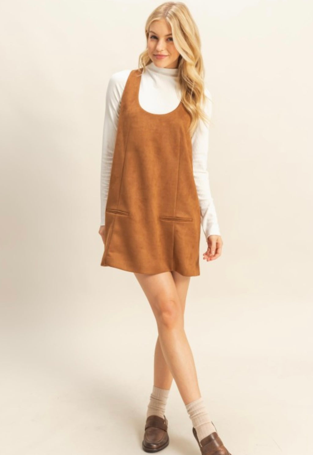 Suede Shift Dress