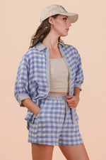 Checkered Shorts Set