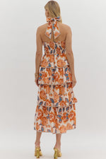Floral Tiered Midi Dress