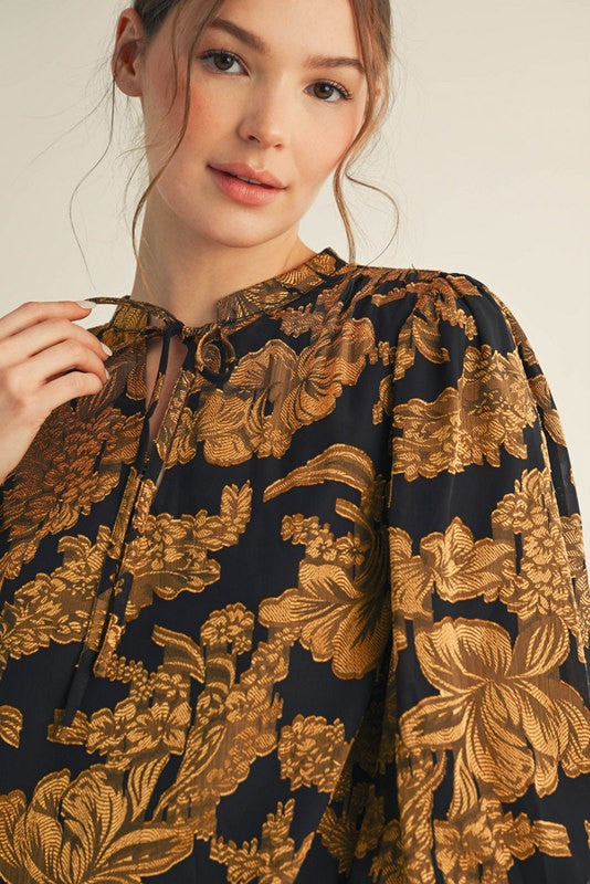 Floral Peasant Top