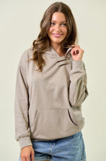 Half Zip Hoodie Sweatshirt