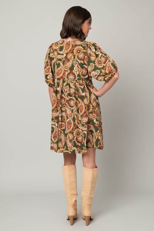 Paisley Babydoll Dress
