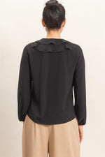 Cascading Ruffles Blouse