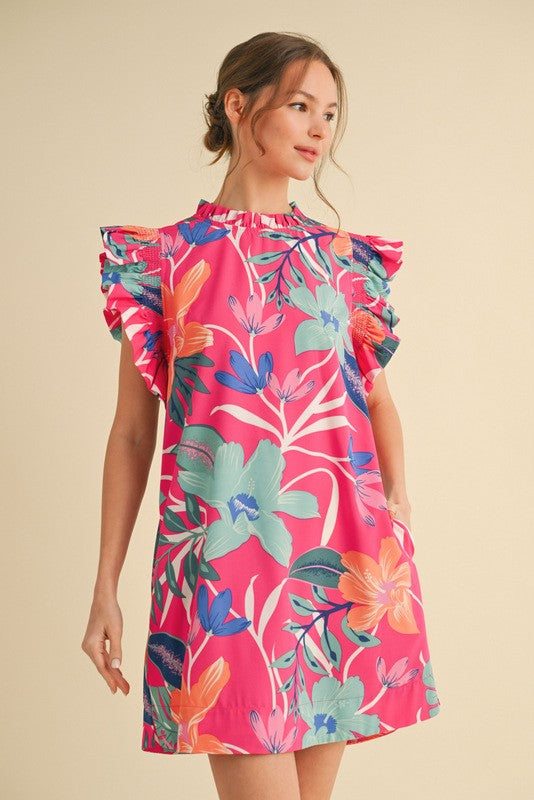 Tropical Frills Dress