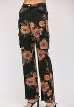 Floral Cargo Jeans