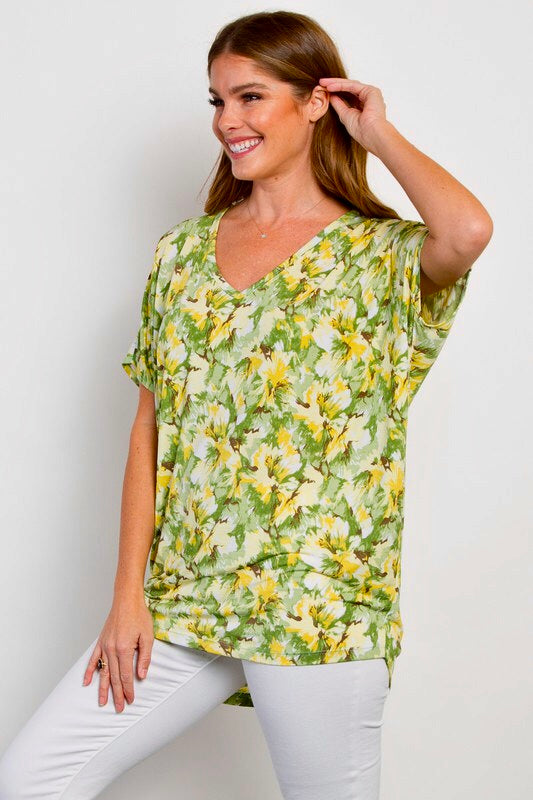 Abstract Lime Top