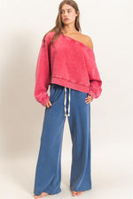 Off Shoulder Sweatshirt