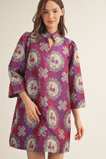 Oriental Jacquard Dress