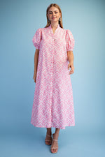 Ruffled Collar Midi