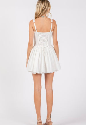 White Corset Dress