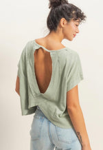 Darla Open Back Tee