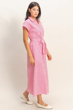 Poplin Midi Shirt Dress