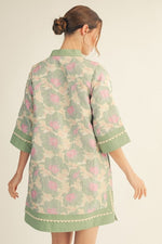 Scallop Jacquard Dress